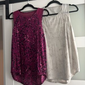 Lululemon Bundle of 2 Sculpt I Tanks Women's Sz 10 EUC